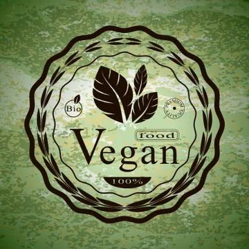 Sticker on the textured background Illustrazione stock