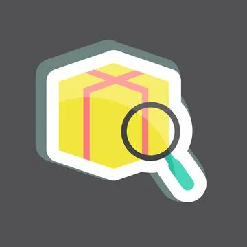 Sticker Tracking. suitable for digital web symbol. simple design editable. de 스톡 일러스트