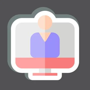 Sticker user Acceptance Test. related to Business Analysis symbol. simple d.. Stock Illustration