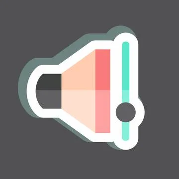 Sticker Volume Control. suitable for web interface symbol. simple design edit Stock Illustration