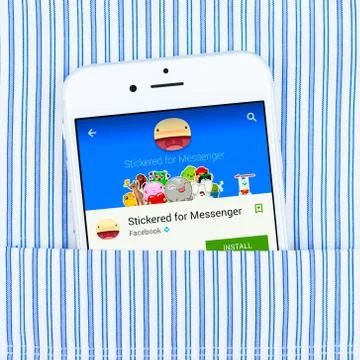Stickered for messenger application Stock Photos
