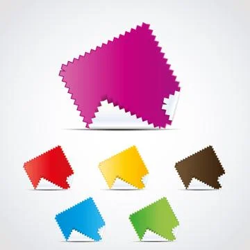 Stickers Stock Illustration