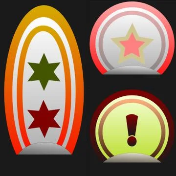 Stickers Stock Illustration