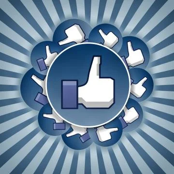 Like stickers Stock Illustration