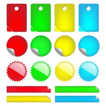Stickers Stock Illustration