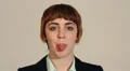 Sticking out tongue HD Footage