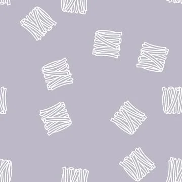 Sticks carrot line seamless pattern Illustrazione stock