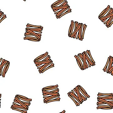 Sticks carrot vector seamless pattern Stock Illustration