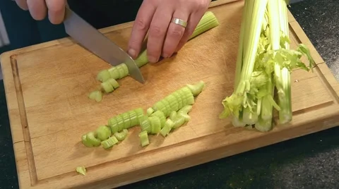 Sticks celery cut Stock Footage 46851626