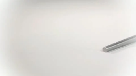 Sticks with pool table balls on white background Stock Footage 12341062