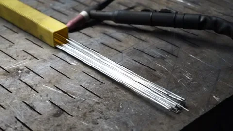 Sticks for welding Stock Footage 145660996
