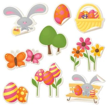 Sticky easter Stock Illustration