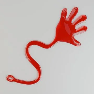 Sticky hand isolated on white background Stock Illustration