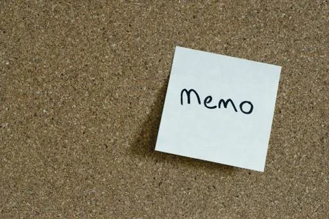 Sticky memo note Stock Photos