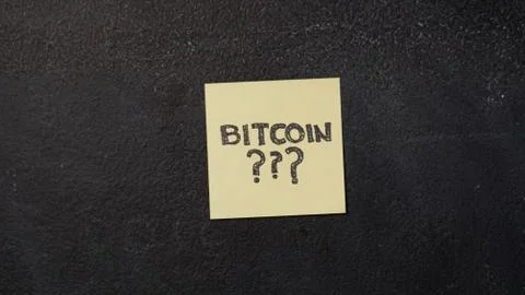 Sticky note on the blackboard Stock Photos