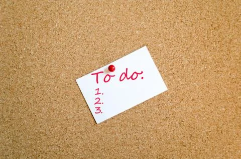 Sticky Note To Do Concept Stock Photos