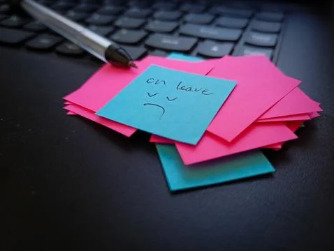Sticky note with an expression Stock Photos