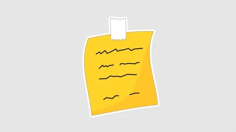 Sticky note 스톡 동영상 336413842