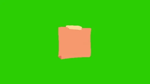 Sticky Note on Green Screen 스톡 동영상 341448768