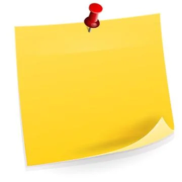 Sticky Note Illustrazione stock