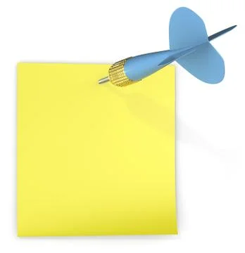 Sticky Note. Stock Illustration