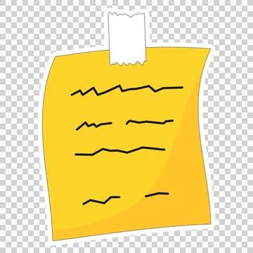 Sticky note Stock Illustration