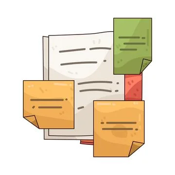 Sticky note illustration Stock Illustration