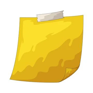 Sticky note illustration Stock Illustration
