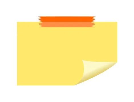 Sticky note paper. Stock Illustration