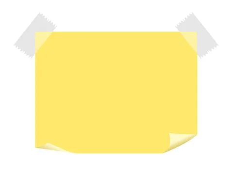 Sticky note paper. Stock Illustration