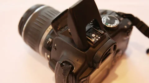 Sticky note on a photo camera Stock Footage 34253778