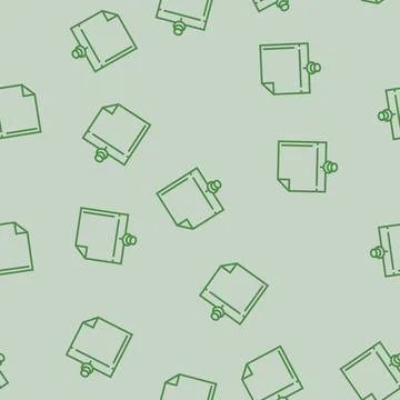 Sticky note pin list line seamless pattern Stock Illustration