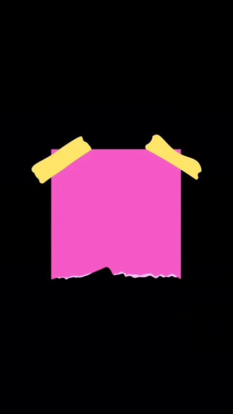 Sticky Note Reminder Animation Stockbeeldmateriaal 346566217
