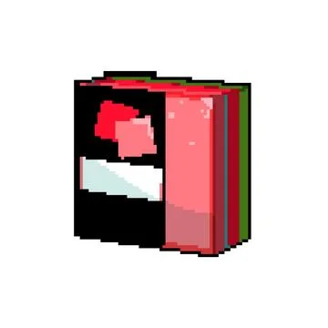 Sticky note sticker pixel art vector illustration sign Stock Illustration