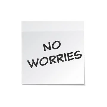 Sticky note with text and shadow isolated on transparent background set. White Illustrazione stock