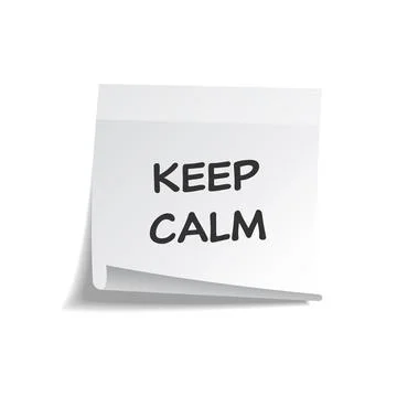 Sticky note with text and shadow isolated on transparent background set. White Stock Illustration