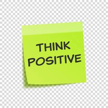 Sticky note with text and shadow isolated on transparent background set. Green Stock Illustration