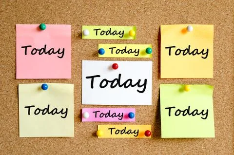 Sticky Note text concept Stock Photos