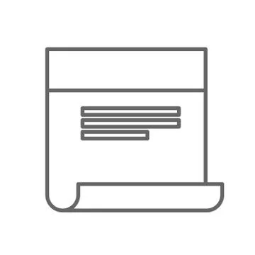 Sticky note vector icon in a flat style. Illustrazione stock
