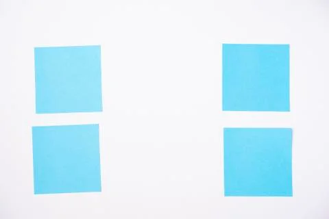 Sticky notes against white background Stock Photos