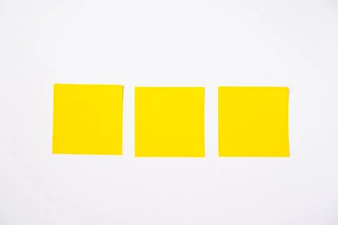 Sticky notes against white background Stock Photos