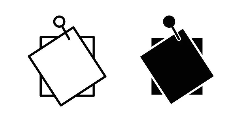Sticky notes icon vector design. EPS10 库存插图