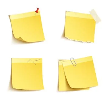 Sticky notes Stock Illustration