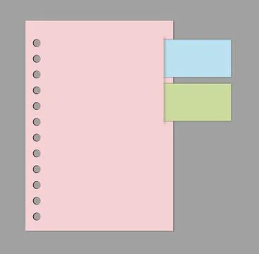 Sticky notes Stock Illustration