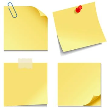 Sticky Notes Stock Illustration