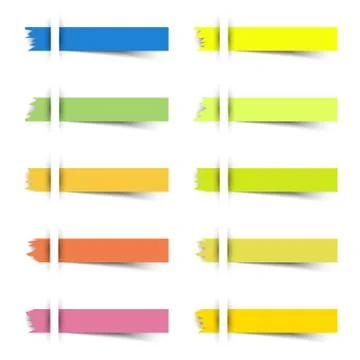 Sticky Notes  Stock Illustration