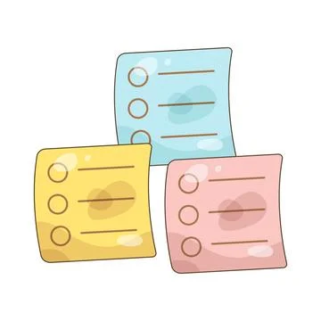 Sticky notes Stock Illustration