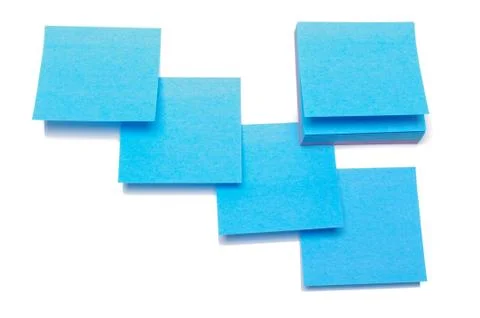 Sticky notes isolated on the white background Stock Photos