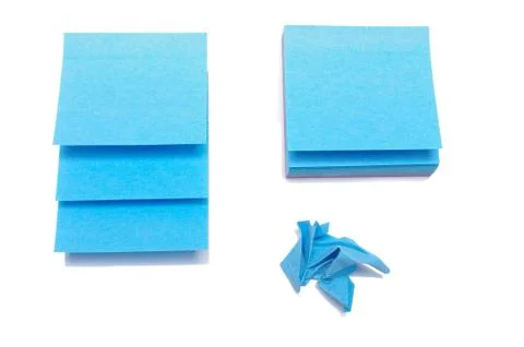 Sticky notes isolated on the white background Stock Photos
