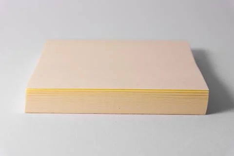 Sticky Notes Notepad Yellow Square White Background Office Supply Stock-Fotos